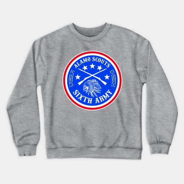 ALAMO SCOUTS 6TH ARMY LOGO DESIGN Crewneck Sweatshirt by theanomalius_merch